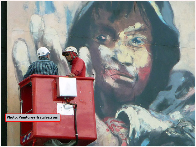 paul bloas retouche de la fresque 2008